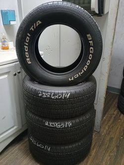235/60/14 BF GOODRICH TA ABOUT 98% $450