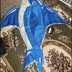 KLT Kite for Kids and Adults, Easy to Fly and Assemble with 50 Meters Kite String, Large Easy Flyer 51"x45" with 8 Long Tails, Beginners Kite for Girl