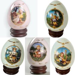 Danbury Mint Egg Collection Set Of 5 
