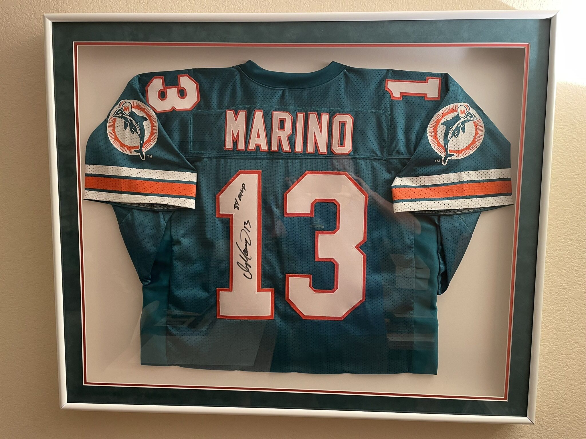 Dan Marino Autographed Framed Jersey
