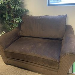Brown Love Seat
