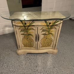 Small Cabinet With Glass Top 