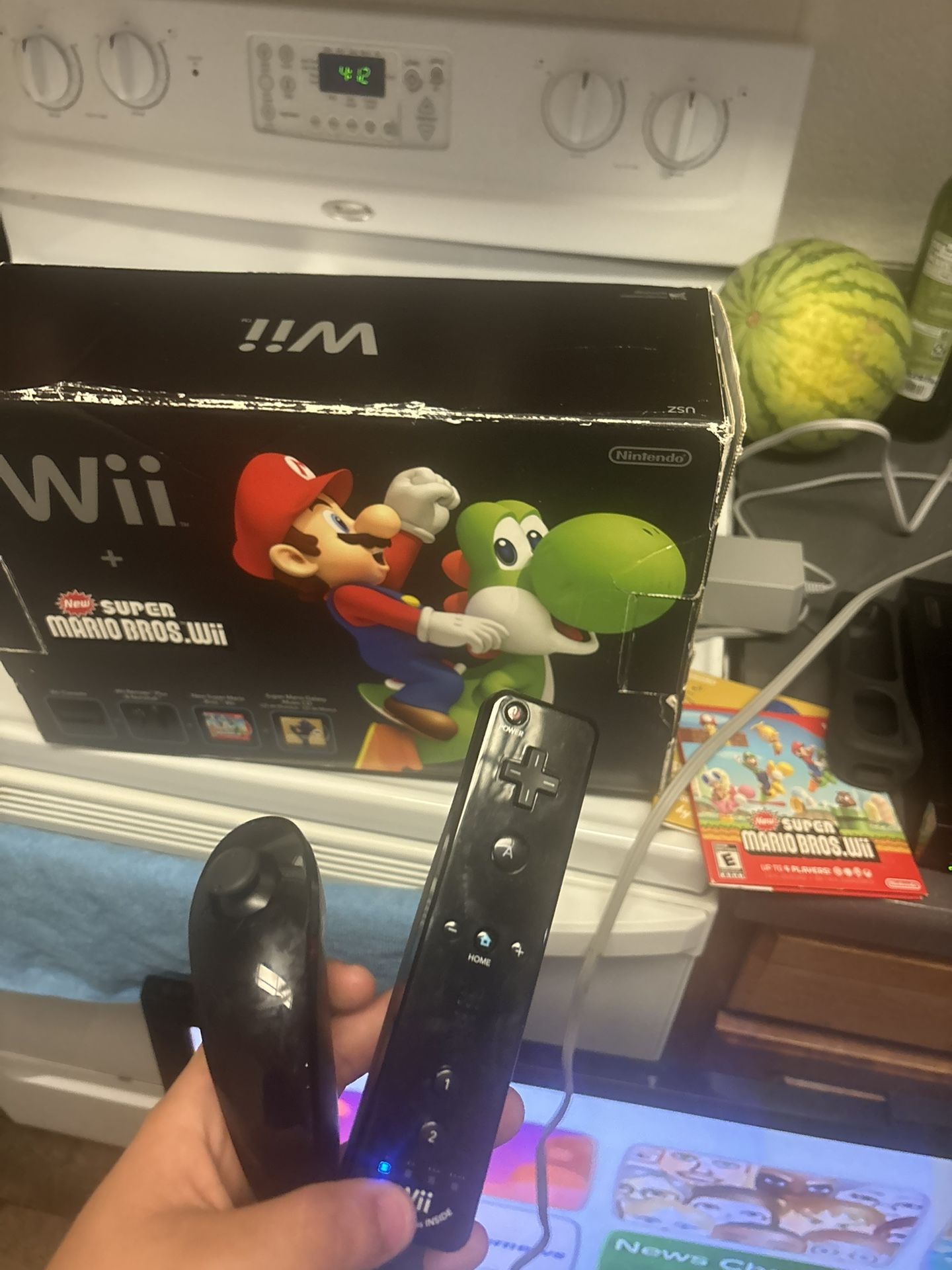 Nintendo Wii Súper Mario bros bundle