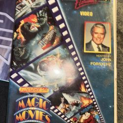 UNIVERSAL STUDIOS FLORIDA MAGIC MOVIES VHS TAPE w/JAWS,back to the future, E.T.