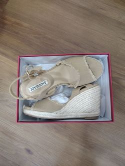 Beige sandals. 1.5 inch heels. Size 7