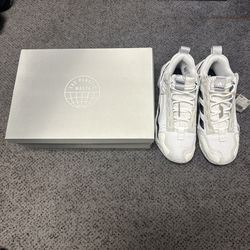 Size 12 - adidas Exhibit B White Black