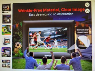 VEVOR QC-24FTD Inflatable Projector Screen
