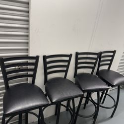 Tall Black Bar Stools 