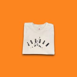 Jordan Jumpman Logo Crew Neck T-shirt White MJ Tee Mens Small