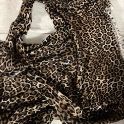 y2k 2000s Leopard Cheetah Print Off The Shoulder Long Sleeve