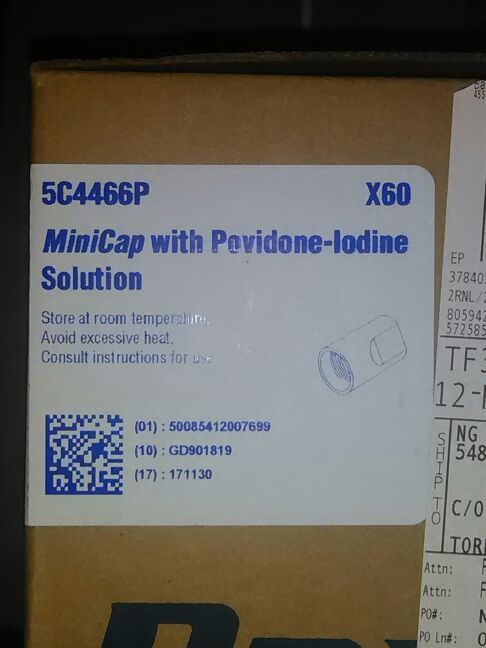 MiniCap Disconnect Cap W/ Povidone/ Iodine Solution