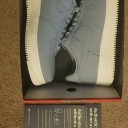 New Mens Size 12 Nike Lab Air Force 1 Sky Blue Grey 905618-400 Authentic- Nice