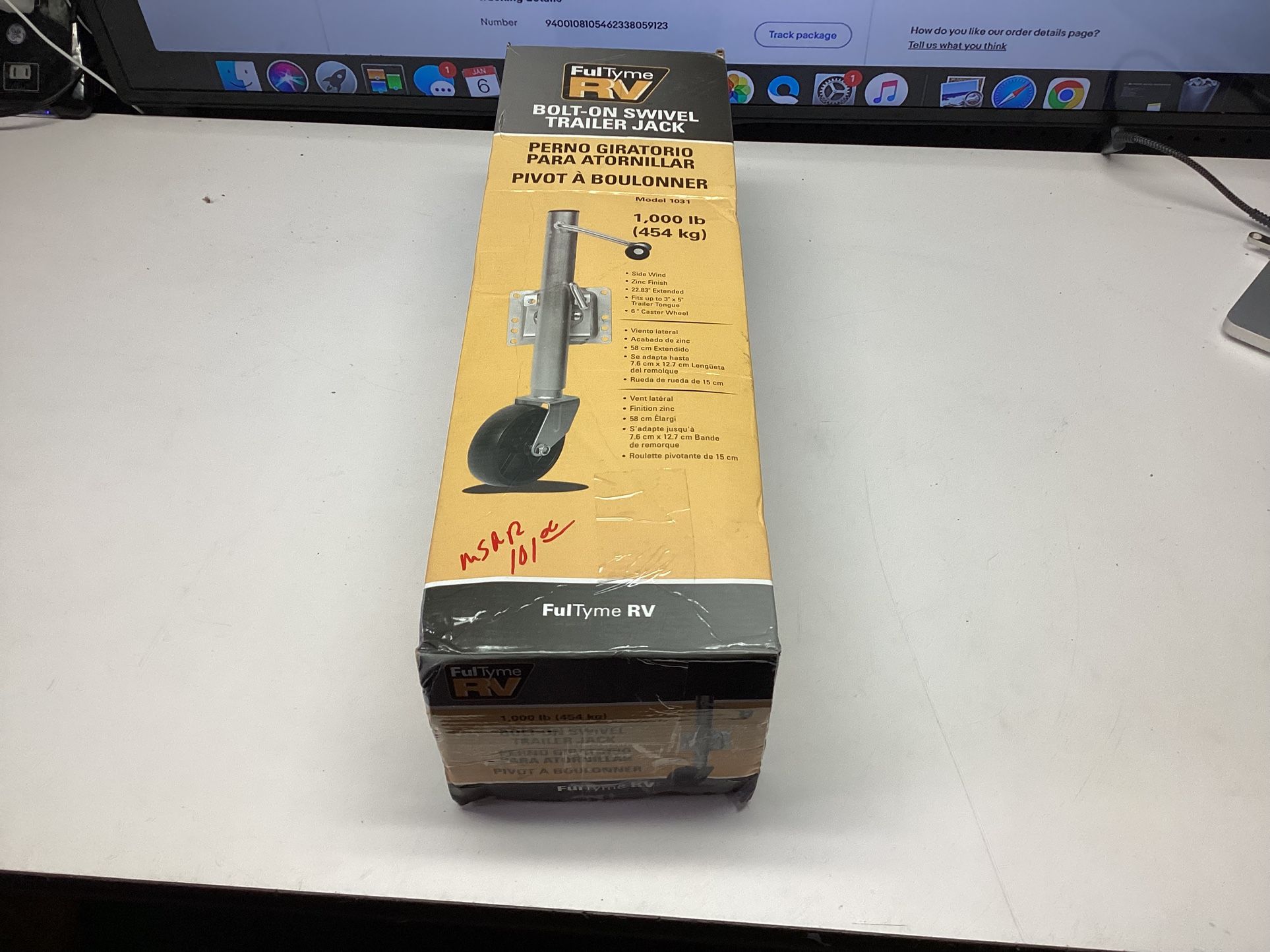 Seachoice Fulltyme Rv Electric Trailer Jack 1000 Load Capacity 12v New Cheap Now