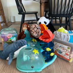 Collection Of B Toys And IKEA Stuffies