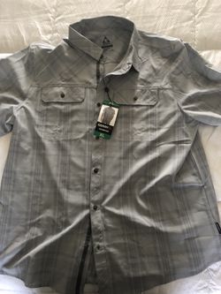 Gerry Tech Woven Shirt Gray Plaid - XL