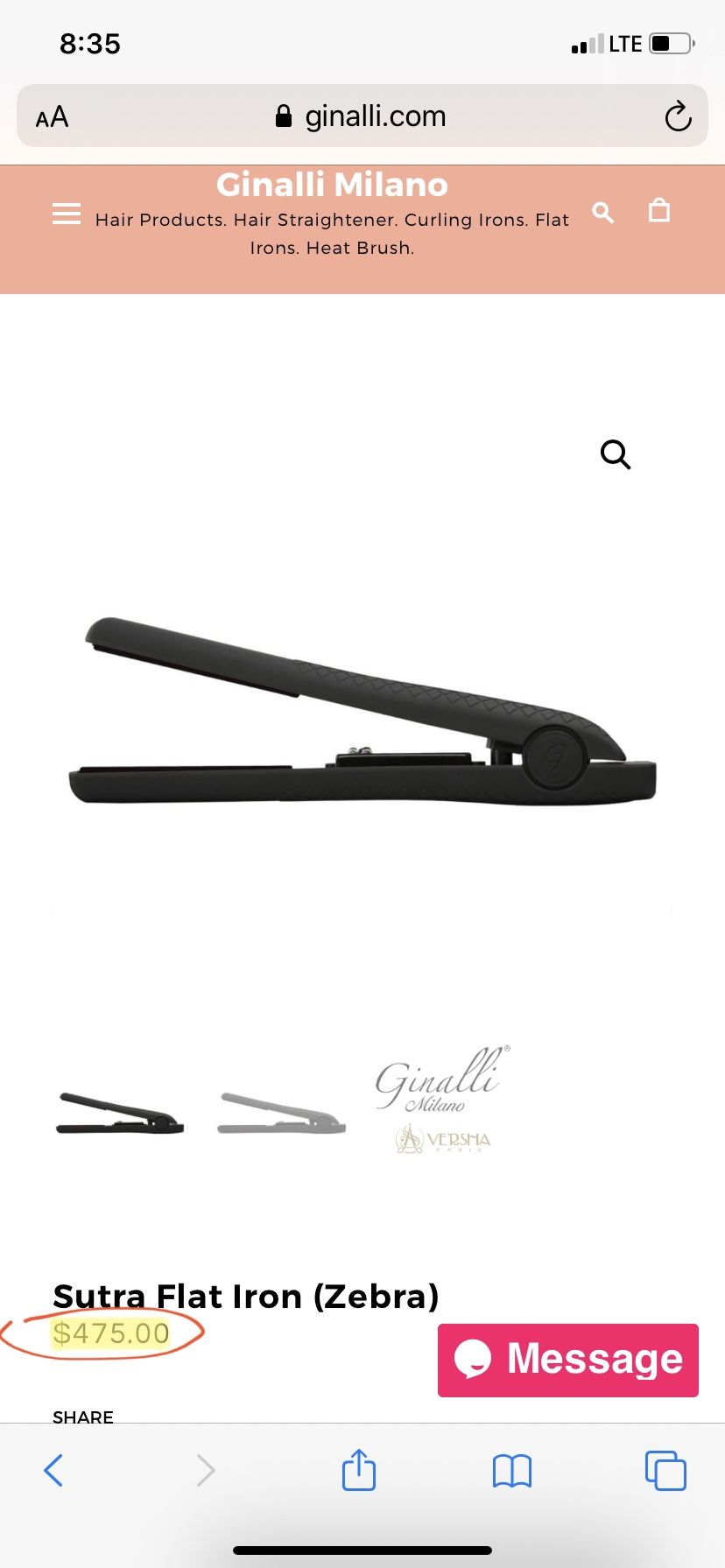 Ginalli milano clearance hair straightener price