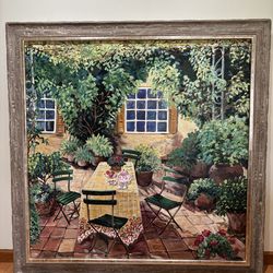 Suzanne Etienne “Garden Green” (48x48)