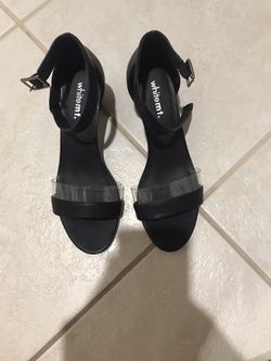 Low black heels