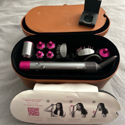 Dyson Airwrap Multi Styler Complete w/ Attachments & Case Fuchsia Nickel