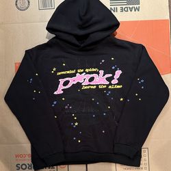 Sp5der P*nk Hoodie 'Black'