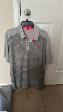Adidas, golf shirt , size L color grey, never worn