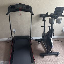 Merach Stationary bike and Treadmill
