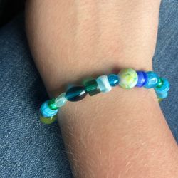 Blue and green bracelet 