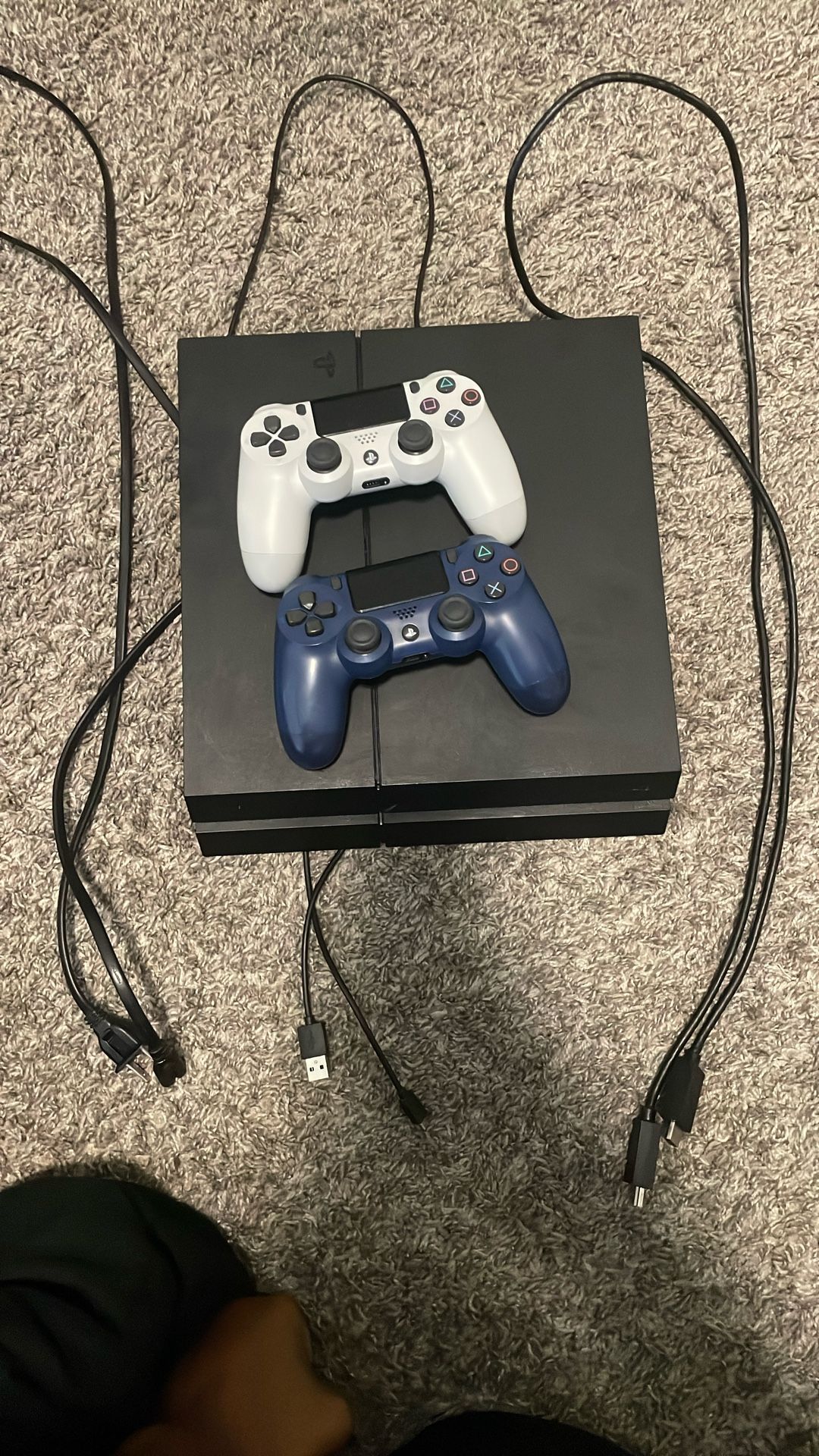 PS4 Bundle – 2 Controllers, Cords – $100 OBO