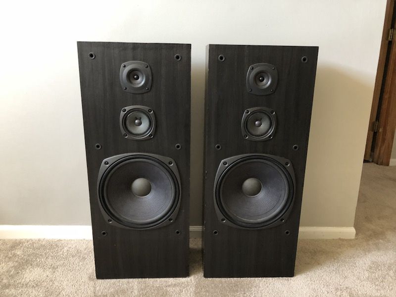 Kenwood JL-662 3 Way Tower Home Floor Standing Speakers 140W
