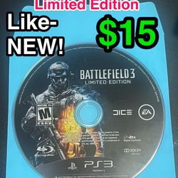 🎮 Like-NEW Battlefield 3 Limited Edition – PS3 Game (Playstation 3) 🎮
