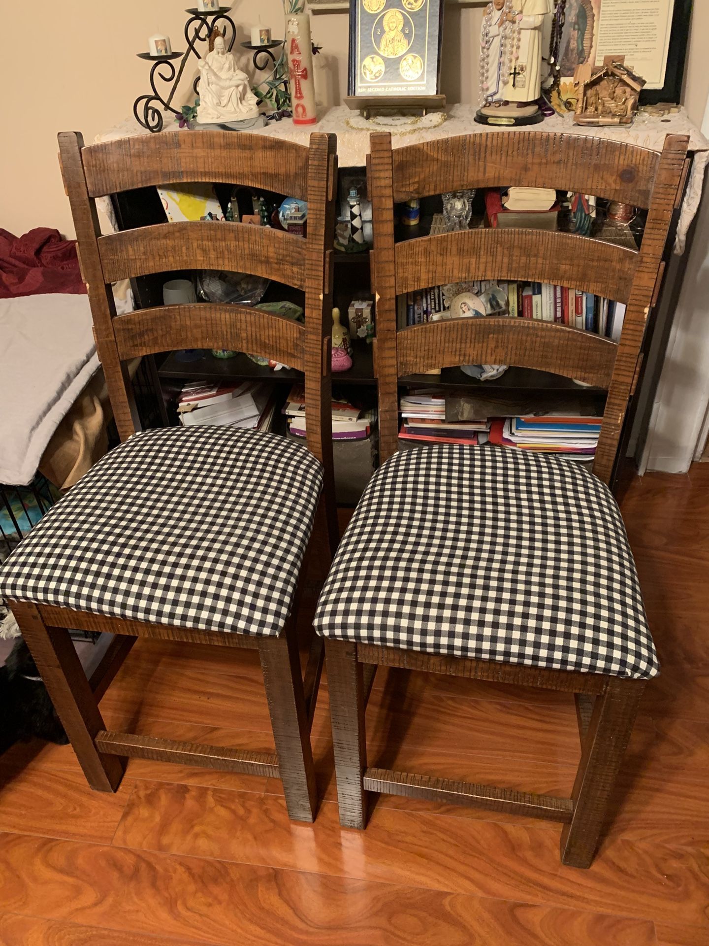 Set Of 2 Wooden Chairs