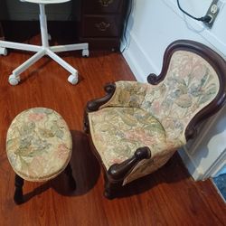 Mini Sillón Con Otoman