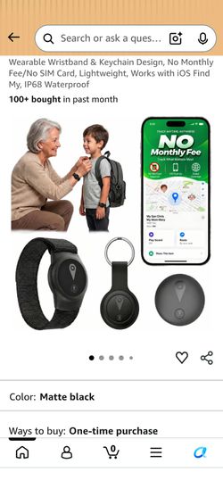 Wearable GPS Tracker with Wristband & Keychain