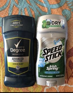 2 Deodorants: 1 Degree Men + 1 Speed Stick: 2 for $5