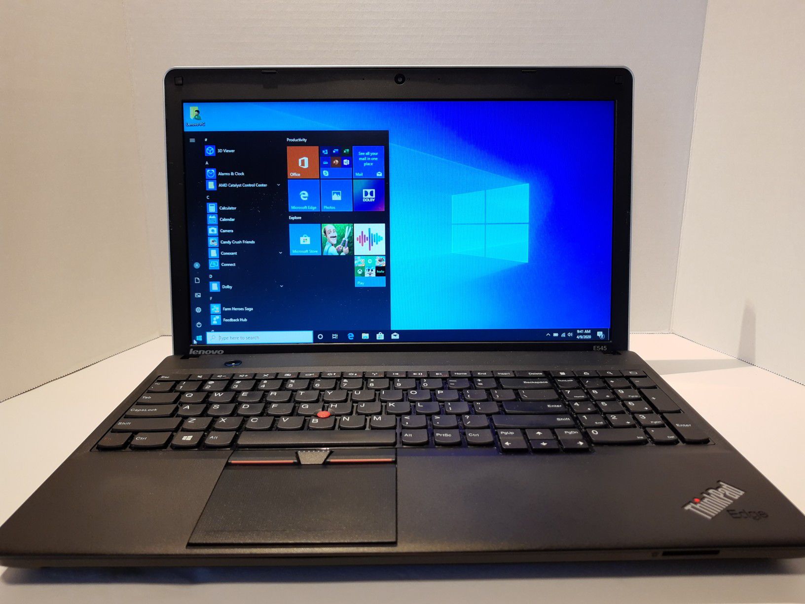 Lenovo 15.6" Laptop ThinkPad Edge E545 AMD Radeon HD Graphics 2.9Ghz 4GB 500gb Windows 10