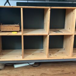 Solid Wood Storage Shelf Organizer