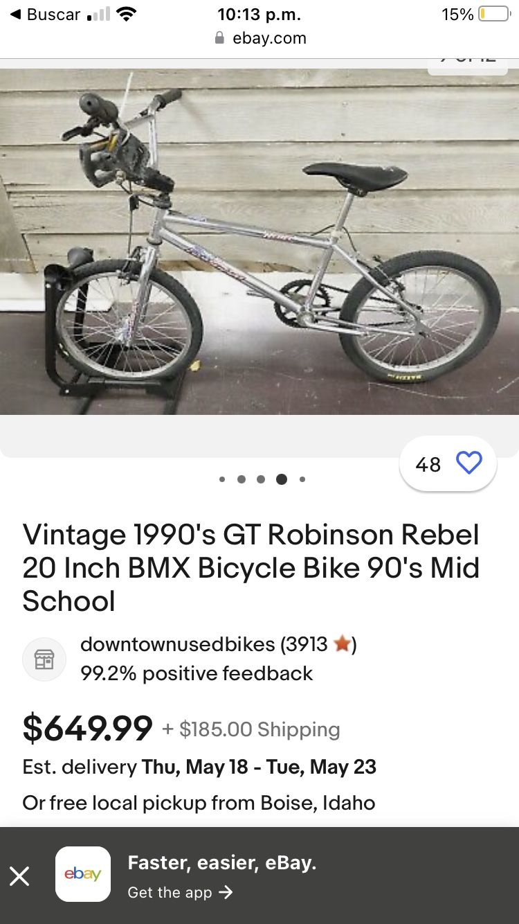 Gt Robinson Rebel Bmx Bike for Sale in Wheeling IL OfferUp