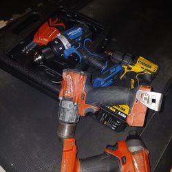 Set of Milwaukee fuel drills