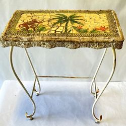 Mosaic Table with Monkey