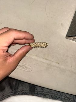 Gold pladed 2 finger ring STAMPED