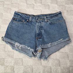 Ralph Lauren Vintage Mid Rise Jean Shorts Light Wash Size 4 EVC