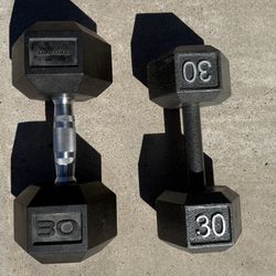 Two 30lb Dumbells