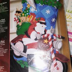 Bucilla "Cruising Santa" Stocking Kit