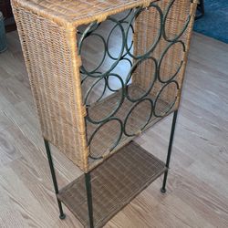 Wicker Wine Bottle Holder 