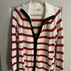 Red & White Striped Sweater