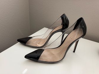 Schutz Clear PVC Pointed-Toe Stiletto Pumps