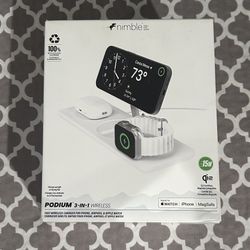 Nimble 3-in-1 Wireless Charging Station – MagSafe, iPhone, AirPods, Apple Watch