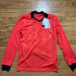 Adidas Climalite Referee 18 Long Sleeved V-Neck Jersey Men’s Sz medium New!