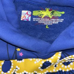 Sp5der TC Hoodie Blue 