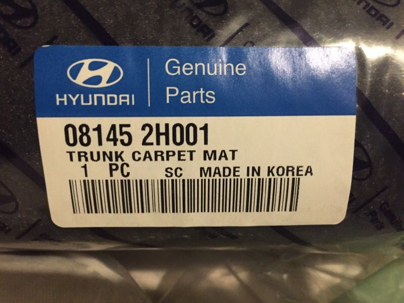 Hyundai Elantra Trunk Carpet Mat